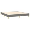 vidaXL Boxspring met matras stof donkergrijs 180x200 cm
