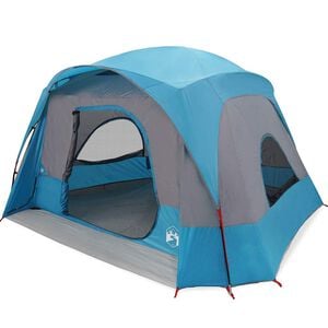 vidaXL Gezinstent 6-persoons waterdicht blauw