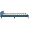 vidaXL Bedframe zonder matras 120x200 cm fluweel donkerblauw