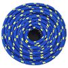 vidaXL Boottouw 12 mm 25 m polypropeen blauw
