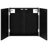 vidaXL Dartbord Kabinet Zwart eiken 56 x 12 x 53,5 cm Bewerkt hout