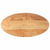 vidaXL Tafelblad 100x50x2 cm ovaal massief eikenhout lichtbruin