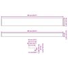 vidaXL Raamsokkel Marmer Tekst -enure 60 x 10 x 4,5 cm PVC