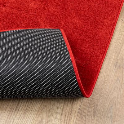 vidaXL Vloerkleed OVIEDO laagpolig 80x150 cm rood