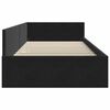 vidaXL Hoekbedframe Zwart 100 cm x 200 cm VelvetenPlywood