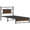 vidaXL Bedframe zonder matras bewerkt hout bruin eikenkleur 90x200 cm