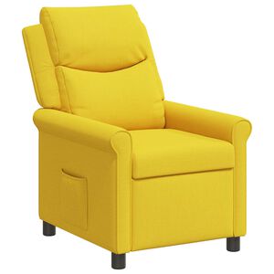 vidaXL Ligstoel Licht Geel 69 x 93 x 102 cm Stof