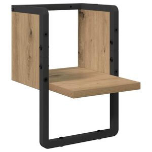 vidaXL Wandplank Muurmontage Ambachtelijk eiken 20 x 25 x 30 cm