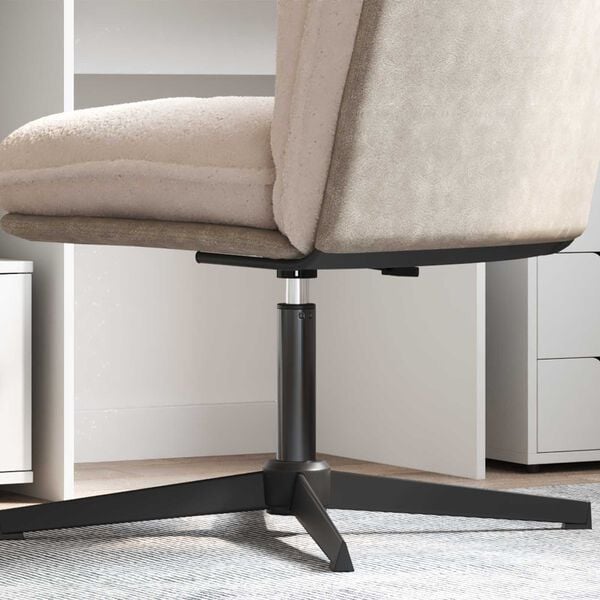 vidaXL Kantoorstoel gascilinder Zwart 14 cm IJzer