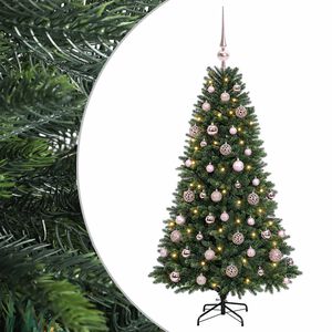 vidaXL Kunstkerstboom met Ballen 120 cm 150 LED's Warmwit