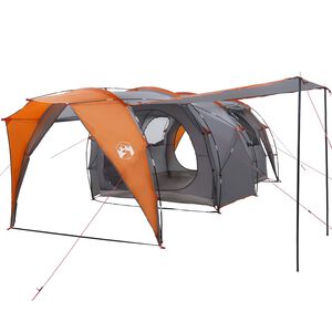 vidaXL Tunneltent 6-persoons Grijs en Oranje