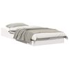 vidaXL Bedframe Wit 90 x 200 cm Massief grenenhout
