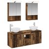 vidaXL Badkamerkastenset 5 pcs Oud hout 50 x 14,5 x 70 cm Bewerkt hout