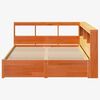 vidaXL Boekenkast Bed 2 pcs Wasbruin 200 x 140 cm Massief Vurenhout