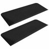 vidaXL Drempelhulpen 2 st 110x41x5 cm rubber