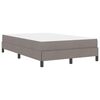 vidaXL Boxspringbed met matras Taupe 120 x 200 cm Stof