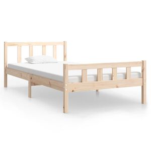 vidaXL Bedframe massief hout 100x200 cm
