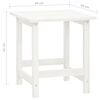 vidaXL Tuinstoel Adirondack met voetenbank tafel massief vurenhout wit
