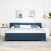 vidaXL Boxspringbed met matras Blauw 200 x 200 cm Polyester