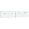 vidaXL Wandkasten 2 st 80x35x36,5 cm bewerkt hout wit
