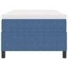 vidaXL Boxspringbed Blauw en Wit 90 x 200 cm Katoen Stof