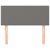 vidaXL Hoofdbord 90x5x78/88 cm stof donkergrijs