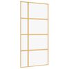 vidaXL Schuifdeur 102,5x205 cm helder ESG-glas en aluminium goudkleur