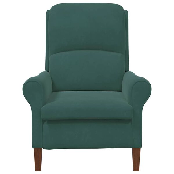 vidaXL Fauteuil Donkergroen 76 x 94 x 102 cm Fluweel