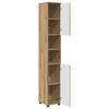 vidaXL Badkamer Kast met opslag Artisan Eiken 30 x 35 x 192 cm