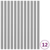 vidaXL Trampolinepaalhoezen 12 st 92,5 cm schuim grijs