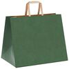 vidaXL Papieren zakken 50 st met hengsels 32x22x24 cm groen