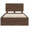 vidaXL Bedframe Bruin Eiken 120 x 190 cm Massief grenenhout