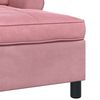 vidaXL Chaise Lounge met kussen Roze 91 x 157 x 91 cm Fluweel
