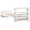 vidaXL Bedframe met hoofdeinde zonder matras 90x200 cm wit