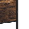 vidaXL Bedframe zonder matras metaal gerookt eikenkleurig 193x203 cm