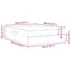 vidaXL Opbergbed met matras Cappuccino 140 x 200 cm Nep Leer