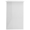 vidaXL Bureau 100x50x76 cm bewerkt hout hoogglans wit