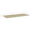 vidaXL Wandschappen 4 st 100x40x1,5 cm spaanplaat sonoma eikenkleurig