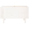 vidaXL Plantenbak verhoogd 101x50x57 cm massief grenenhout wit