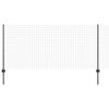 vidaXL Euro Fence met paal 25 x 1 m PVC-Coated Staal Grijs Mesh