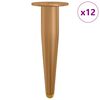 vidaXL Staande Poten 12 st Goud 98 x 40 mm IJzer