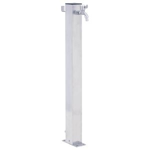 vidaXL Waterzuil vierkant 100 cm roestvrij staal