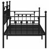 vidaXL Bedframe voor een daybed Zwart 100 x 190 cm Staal