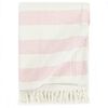 vidaXL Plaid streep 160x210 cm katoen oudroze