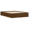 vidaXL Bedframe met lades bewerkt hout bruin eikenkleur 140x190 cm