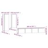 vidaXL 4-delige Tv-meubelset bewerkt hout sonoma eikenkleurig