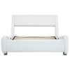 vidaXL Bedframe kunstleer wit 90x200 cm