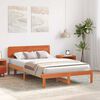 vidaXL Bedframe Wasbruin 140 x 190 cm Massief grenenhout