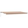 vidaXL Uitschuifbare luifel Meerkleurig 600 &times; 350 cm Stof en Aluminium