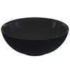 vidaXL Wastafel &Oslash;28x10 cm keramiek glanzend zwart